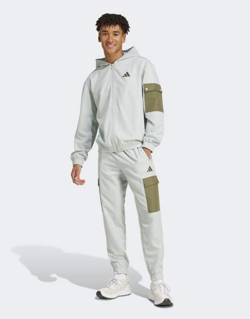 adidas Performance - Sportswear - Tuta sportiva cargo color argento wonder