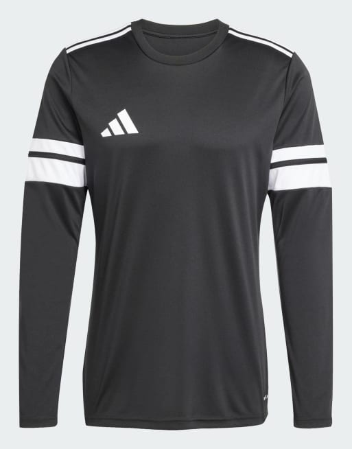 adidas Performance - Squadra 25 - Maglia a maniche lunghe nera / bianca, 3 di 4