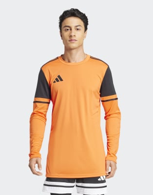 adidas Performance - Squadra 25 - Maillot de gardien de but à manches longues - Orange semi impact et noirro