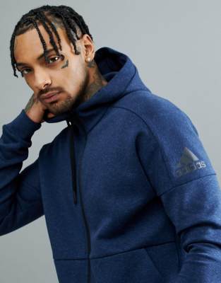 adidas performance stadium full zip hoodie in navy cg2089 | ASOS