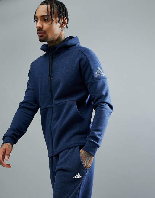 Adidas performance full zip hoodie hot sale