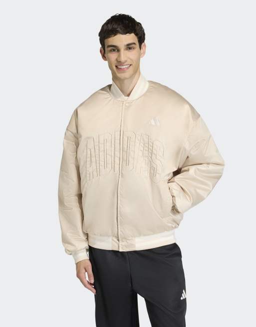 adidas performance - Stadium - Giacca bomber isolante color lino cristallo