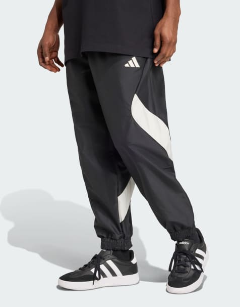 adidas performance Stadium pants in black / off white - view 1
