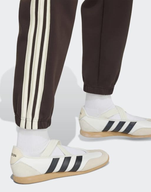 adidas Performance - Stadium - Regular-fit broek met 3-Stripes in aurora koffiebruin, 4 van 5