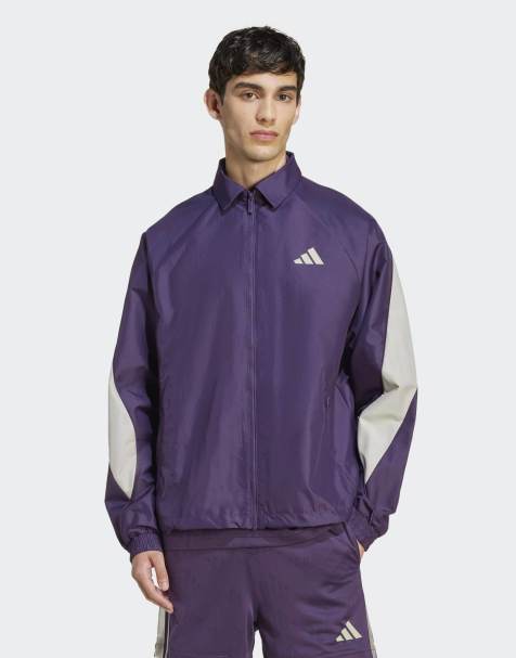 adidas performance Stadium tracktop in aurora plum / metal grey - view 1