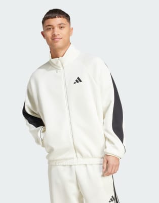 Performance - Stadium - Trainingsjacke in Wollweiß/Schwarz Weiß XS