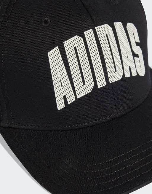 adidas Performance - Stadium - Truckerpet in zwart en wit, 3 van 3