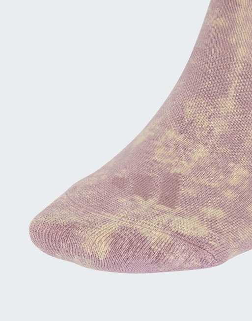 adidas performance Stonewash crew socks 3 pairs in magic lilac / magic ...