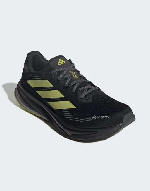 adidas Performance – Supernova Rise GTX – Czarno-limonkowe buty do biegania