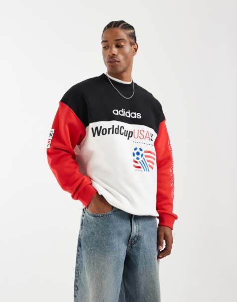 adidas Performance - Sweatshirt met grafische print in zwart en wit - view 1