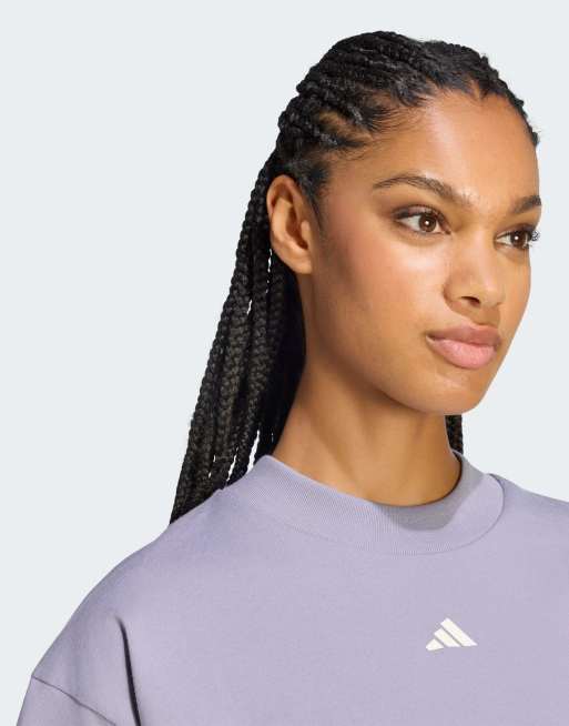 adidas performance t-shirt 3 bandes studio en ardoise, 3 de 4