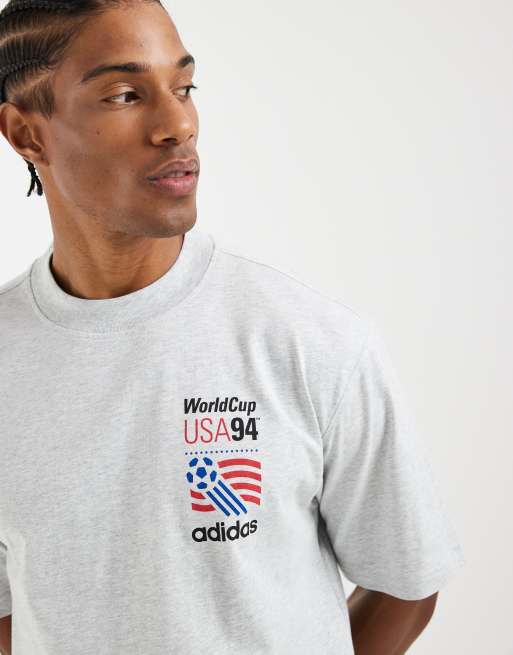 adidas Performance - T-shirt à imprimé graphique - Gris clair chiné, 3 de 5