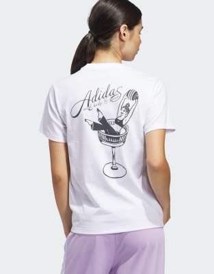 T-shirt à imprimé graphique Mind Body & Spirits - Blanc 2XS