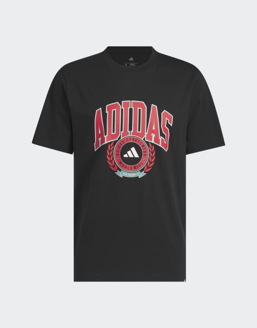 adidas Performance - T-shirt à logo style universitaire - Noir, 3 de 4