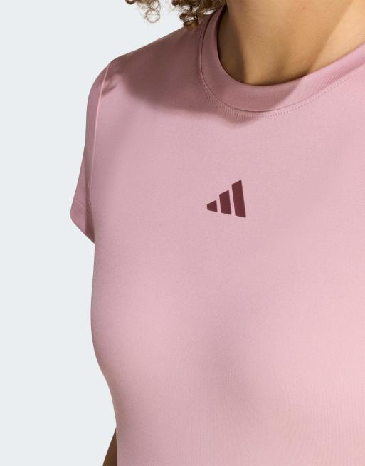 adidas performance t-shirt bébé à 3 bandes en mauve magique, 3 de 4