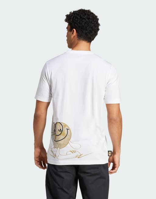 adidas performance - T-shirt della Juventus banca con pallone da calcio oro scuro, 2 di 4