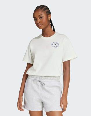 adidas Performance - T-Shirt in Wollweiß mit Bauernmarkt-Grafik