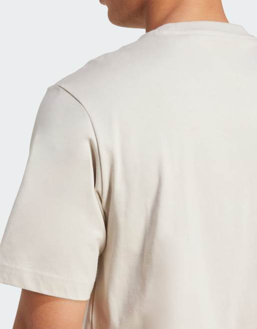 adidas Performance - T-shirt met print in collegestijl in beige, 2 van 4