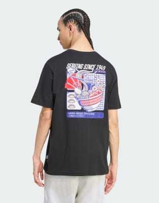 Adidas Uomo Nero Mens T-Shirt Ramen Grafica Taglia 3XL, JD Sports - Immagine 3