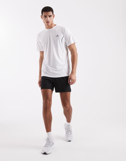 adidas Performance – Tech Apparel – Biały T-shirt z odblaskowymi srebrnymi detalami, 2 z 5