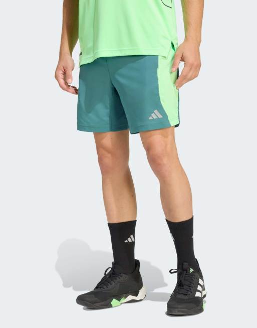 adidas Performance - Tech Apparel Climacool - Short - Sarcelle vintage/vert citron éclatant