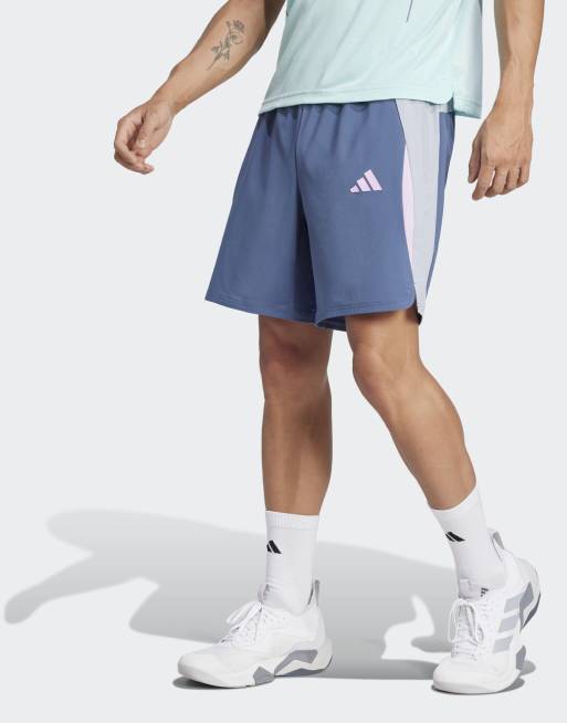adidas performance Tech apparel colorblock shorts in preloved ink