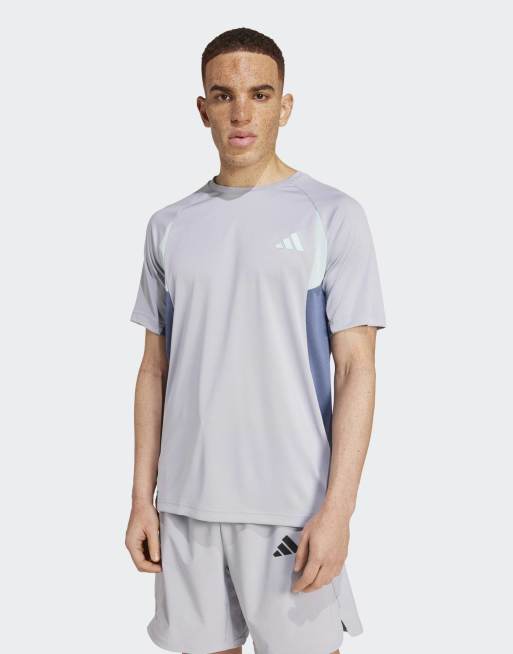 adidas Performance - Tech Apparel - Maglietta colorblock argento aureola