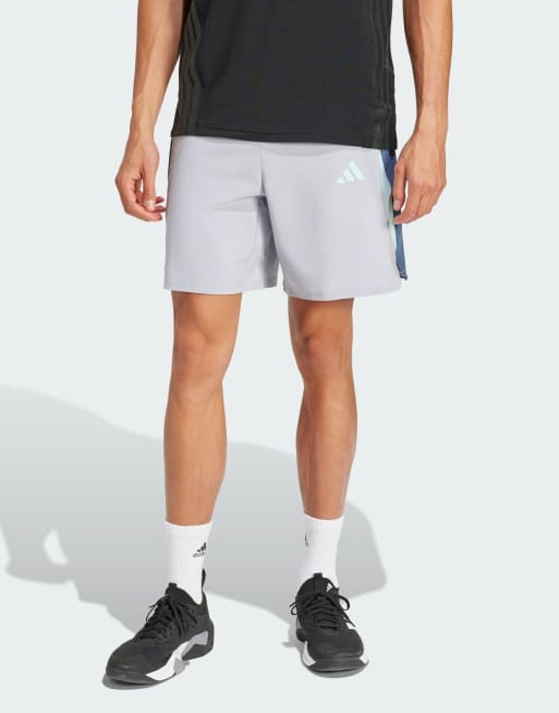 adidas performance - Tech Apparel - Short color block - Argenté