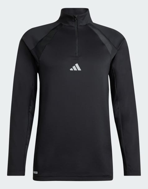 adidas Performance - Tech Apparel - Sweatshirt met 1/4 rits in zwart - view 1