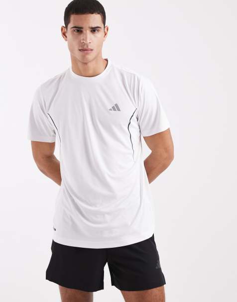 adidas Performance – Tech Apparel – Vit t-shirt med silverreflex - view 1