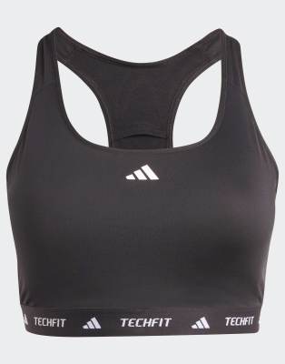 adidas Performance - Techfit - BH in Plus-Size in Schwarz