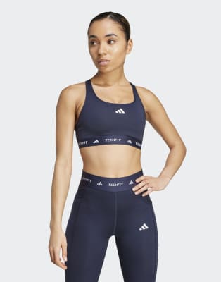 adidas Performance - Techfit - Brassière - Encre légendaire-Noir