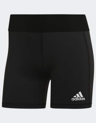 adidas Performance - Techfit - Volleyball-Shorts in Schwarz / Weiß