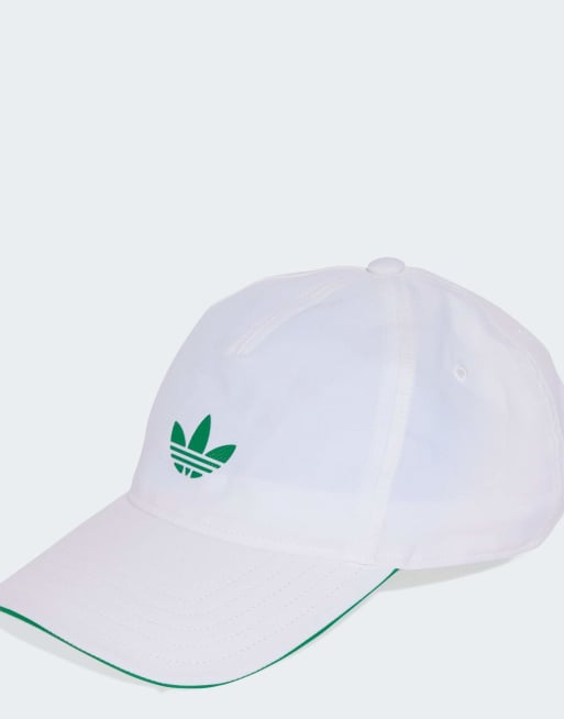 adidas Performance – Tennis adidas Originals climacool – Baseball-Kappe in Weiß/Grün