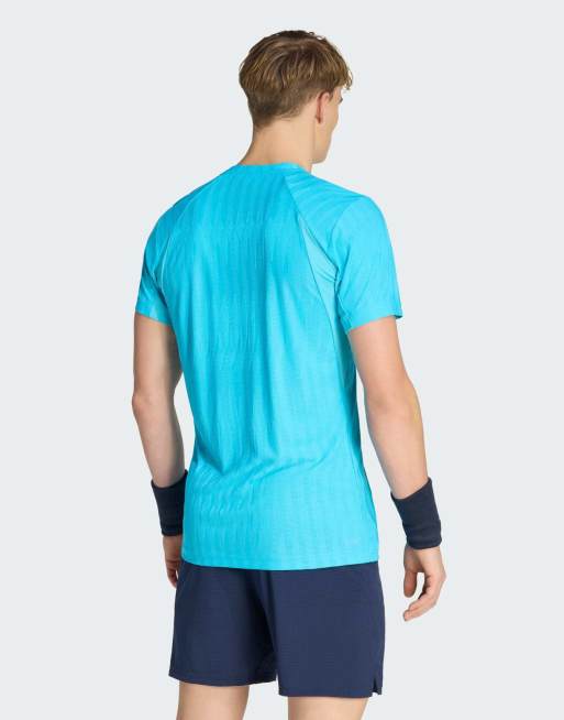 adidas performance - Tennis Climacool+ Airchill Freelift - T-shirt ciano segnale, 2 di 3