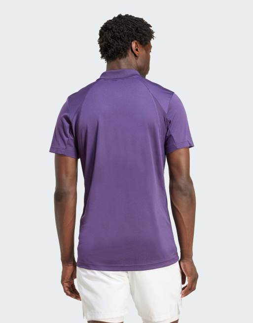 adidas Performance – Tennis Climacool Freelift – Fioletowa koszulka polo, 4 z 5