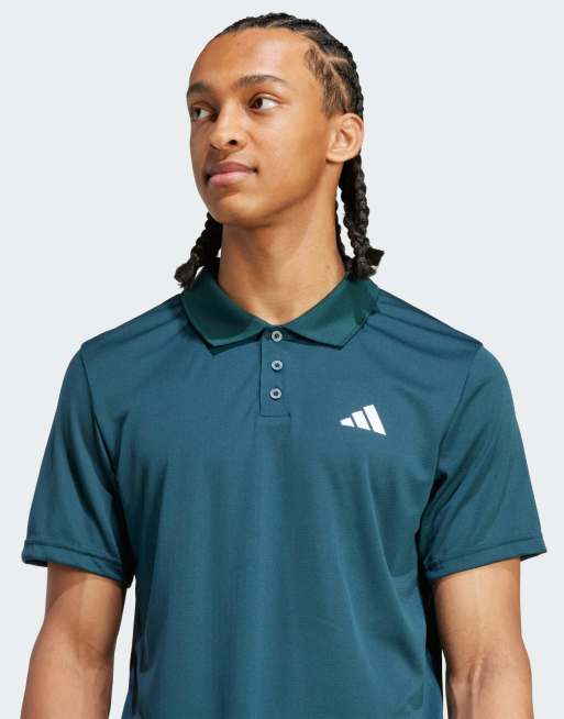 adidas performance Tennis Climacool Freelift polo shirt in aurora ivy, 2 of 4