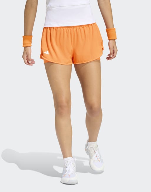 adidas Performance – Tennis Climacool Match – 2-in-1-Shorts in Pure Orange, 3 von 4