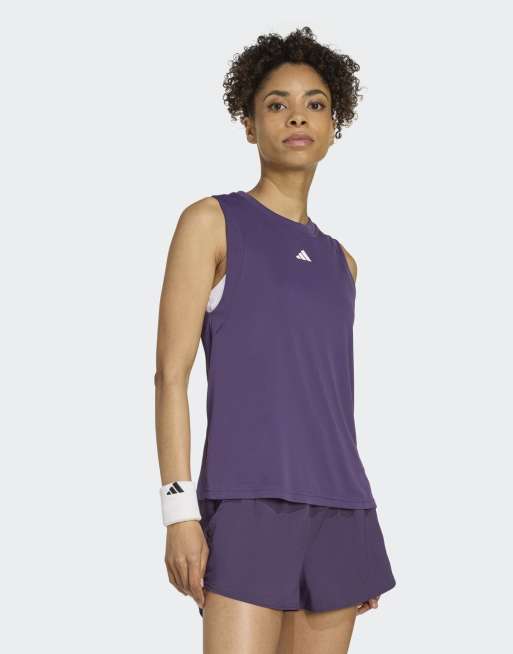 adidas Performance - Tennis Climacool+ Match - Top senza maniche color viola aurora