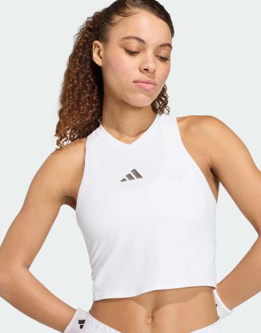 adidas Performance - Tennis - Climacool Pro - Tanktop in wit, 2 van 4