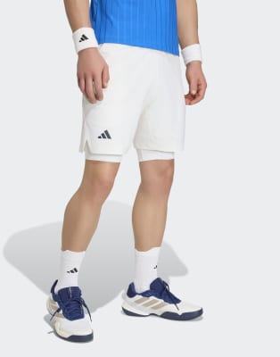 Performance - Tennis Climacool - Set aus Shorts und Leggings in Weiß Weiß XL