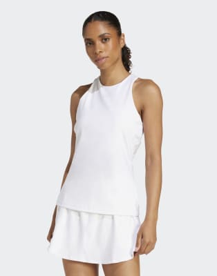 adidas Performance - Tennis - Climacool-Tanktop in Weiß mit Y-Schnitt