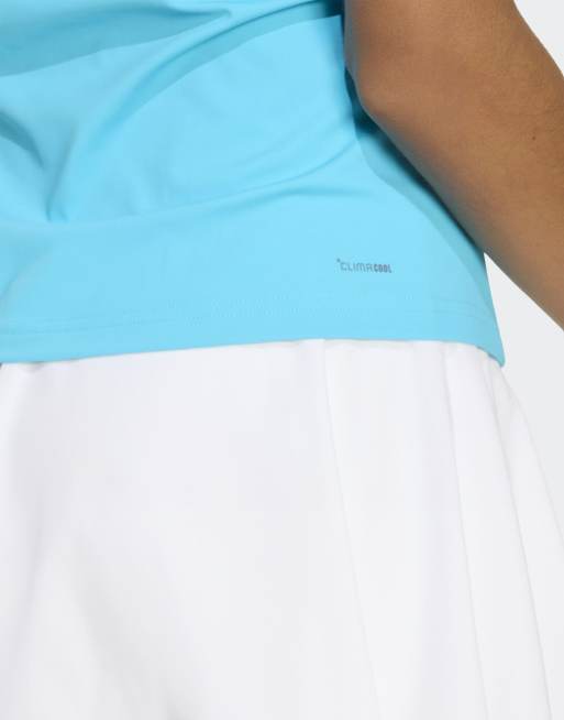 adidas Performance – Tennis Climacool – Turkusowy top bez rękawów, 3 z 4
