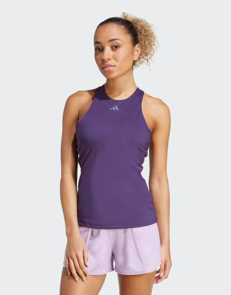 adidas performance Tennis climacool y-tank top in aurora plum
