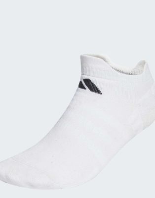 adidas Performance - Tennis - Paire de socquettes rembourrées - Blanc/noir