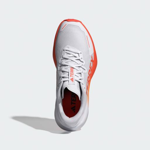 adidas Performance - Terrex Agravic 3 - Scarpe da trail running bianco nuvola e arancione semi impatto, 3 di 4