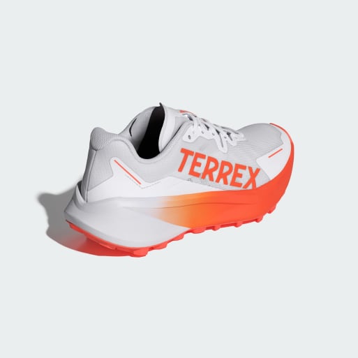 adidas Performance - Terrex Agravic 3 - Scarpe da trail running bianco nuvola e arancione semi impatto, 4 di 4
