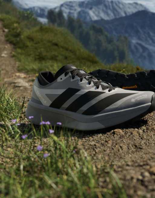 adidas performance Terrex Agravic GTX 2 scarpe da trail running in Grey Three / Core Black, 6 di 7