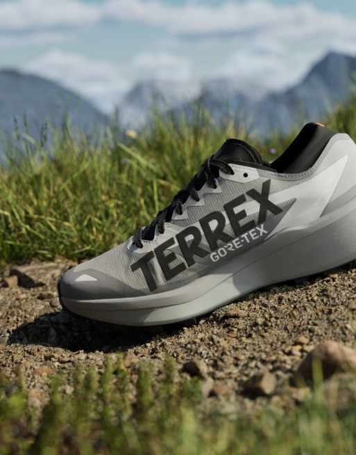 adidas performance Terrex agravic gtx 2 trailskor för löpning i grått/svart, 5 av 7