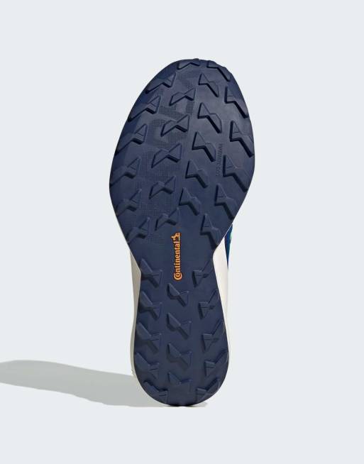 adidas Performance - Terrex Agravic Speed 2 -Chaussures de trail - Bleu/gris dash/citron vert fluo, 4 de 4
